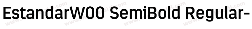 EstandarW00 SemiBold Regular字体转换